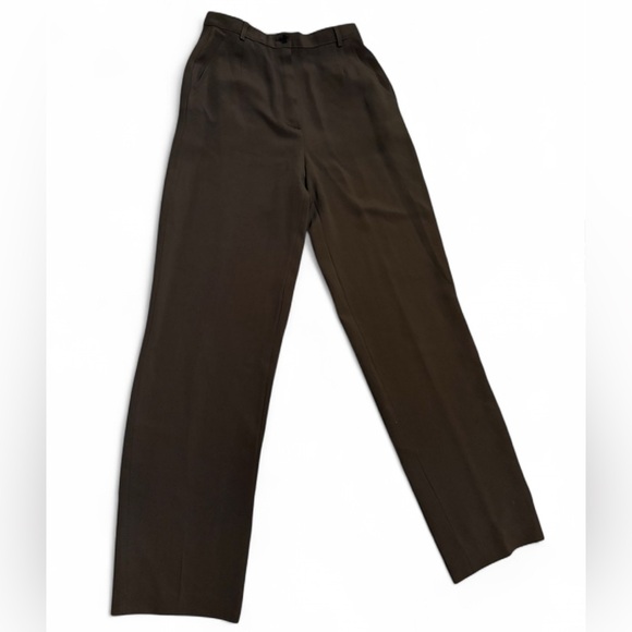 Vintage Giorgio Armani Le Collezioni Brown High Rise Trousers Women IT 38 US 2